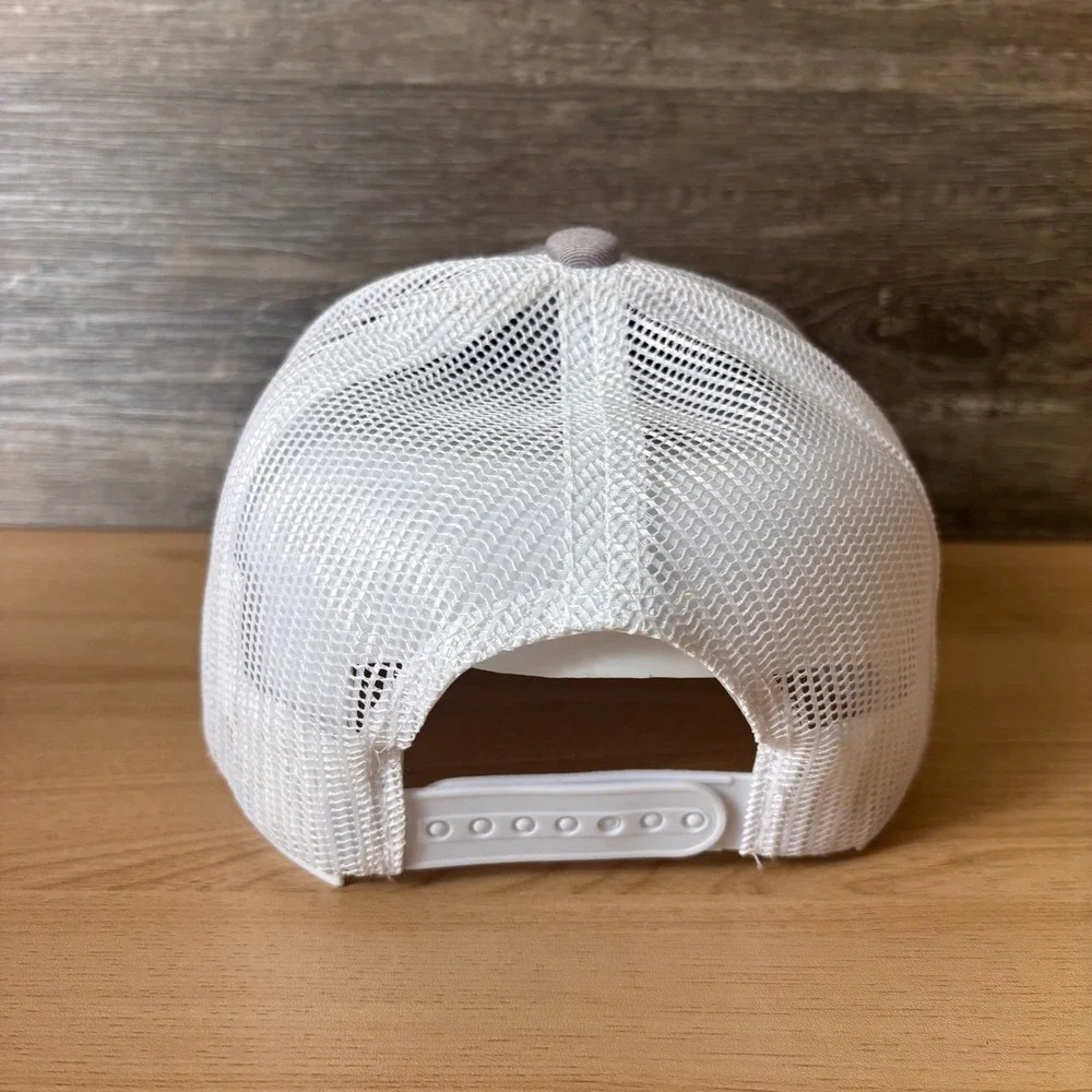 Durango Hat‎ Cap Snap Back Gray Mesh Trucker Embroidered Mens